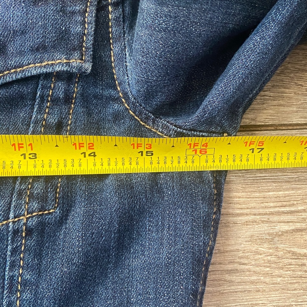 PAIGE Indigo Blue Denim Trucker Jacket - Picture 5 of 6